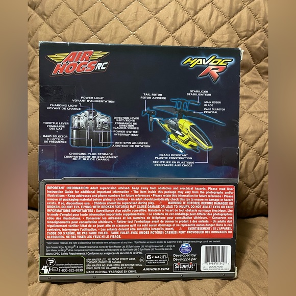 Air Hogs Havoc Heli Helicopters - Remote Control, Yellow - Picture 2 of 6